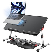 Laptop Desk for Bed with Cooling Fan, Height  Angle Adjustable Laptop Stand ...