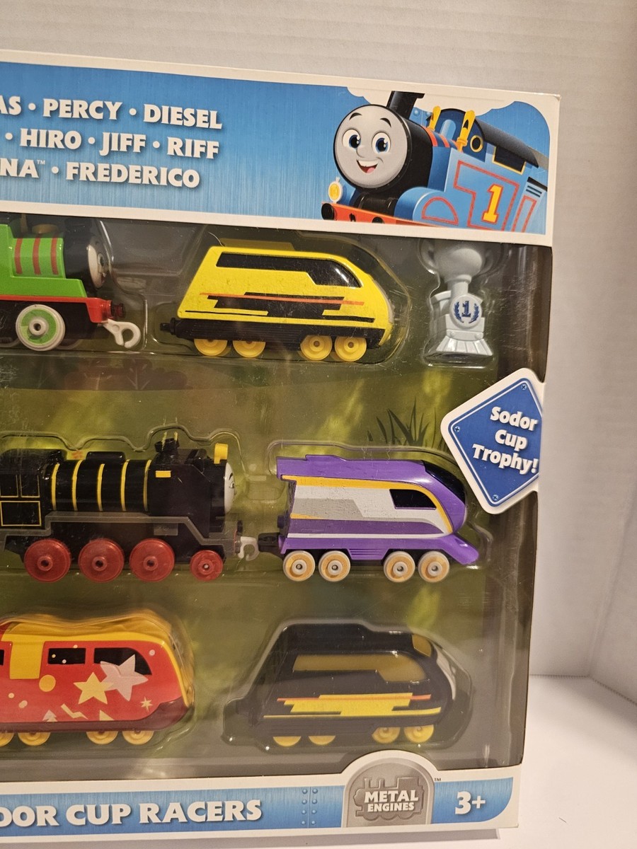 Thomas & Friends Diecast Toy Trains Sodor Cup Racers Set of 9 Push