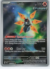 Iron Moth - 187/182 Illustration Rare Holo SV04: Paradox Rift NM Pokémon on eBay
