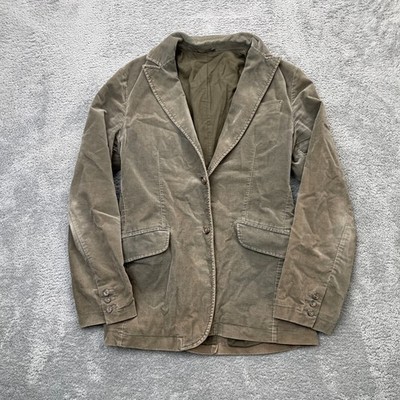 United Colors of Benetton Jacket Mens 50 EU 40R US Green Blazer Coat Notch Lapel