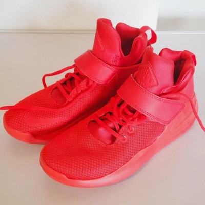Nike Kwazi Sneaker Rot Gr 42 Herren Schuhe High-Top Basketball Style Mesh Strap