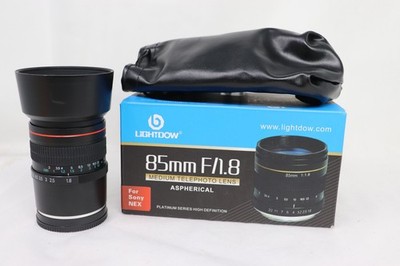 Lightdow 85mm F1.8 Medium Telephoto Manual Focus Full Frame Lens FOR SONY