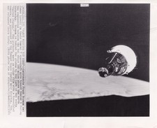Original 8x10 Press Photo GEMINI 7 SPACE CAPSULE in ORBIT 1965 RENDEVOUZ 20
