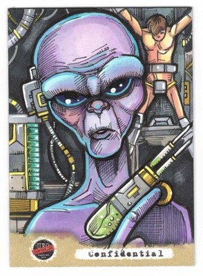 UFO: Legend And Lore. Michael Mastermaker Sketch Card. Long Dog Cards 2024