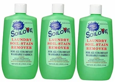 Soilove Laundry Soil-Stain Remover 16 OZ Fast Free Shipping Made in USA (3pk)