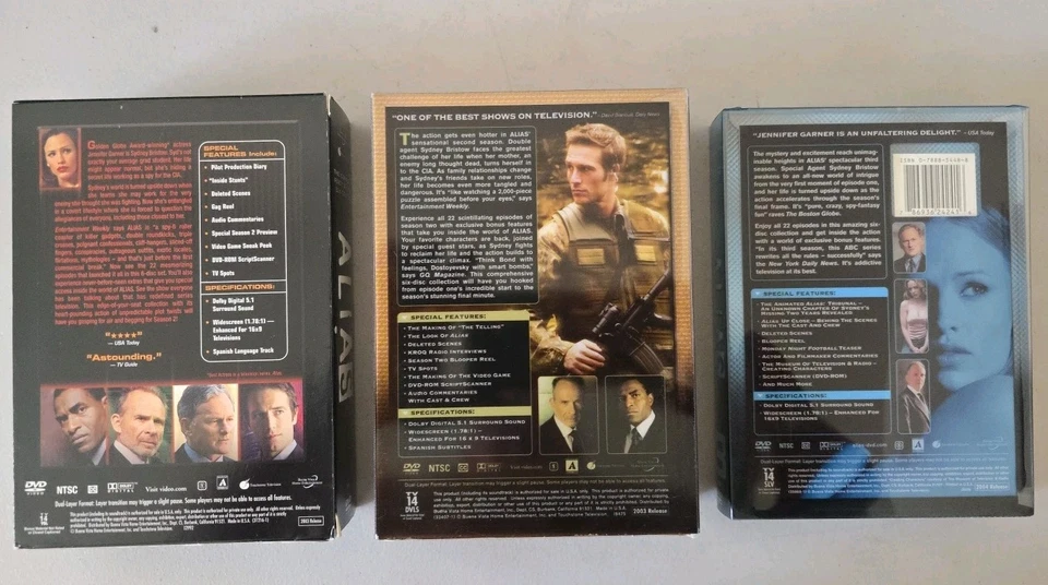 Alias Seasons 1, 2 And 3 DVD Jennifer Garner Like New - Image 2 of 2