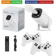 New P30 Retro Game Console with Projector,4K HD Portable Projector with 36000...
