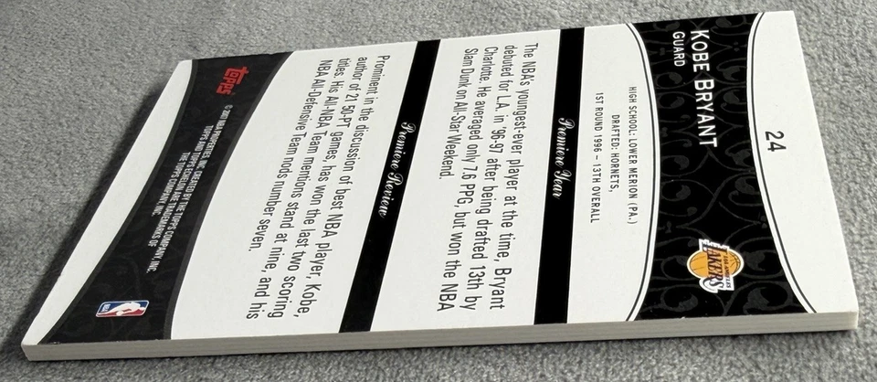 2007-08 Topps Echelon KOBE BRYANT LA Lakers HOF MVP Silver Foil SP 150/999 #24 - Image 4 of 4