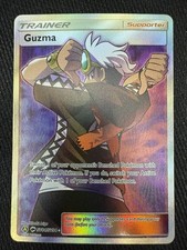 Guzma SV84/SV94 Hidden Fates Full Art Shiny Sun Moon Pokemon Card
