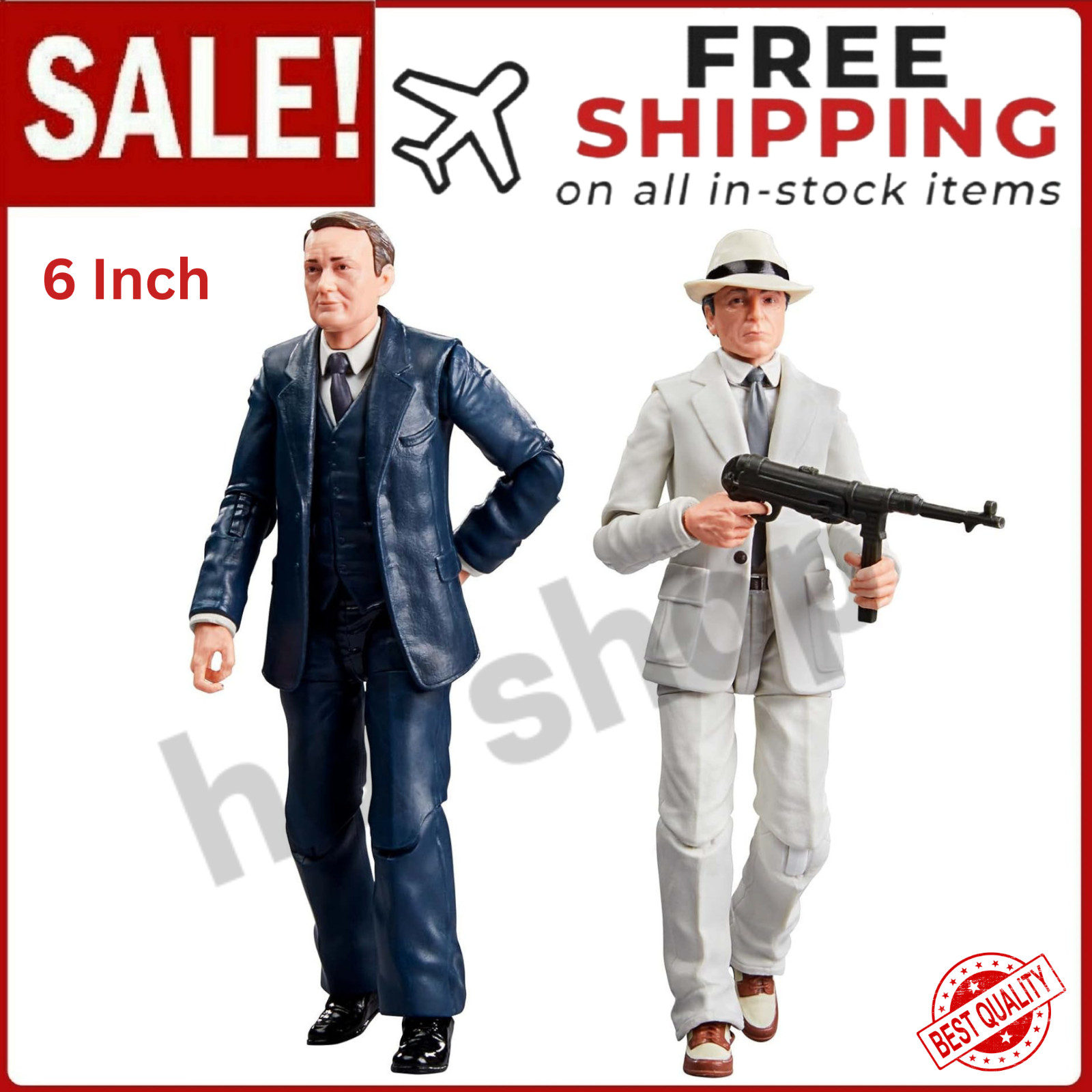 Set 6 Inch Marcus Brody Ren Belloq Adventure Series
