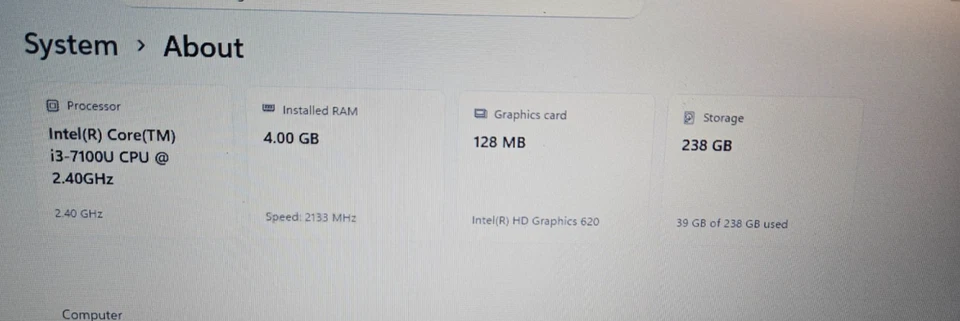 Lenovo ThinkPad L470 · i3-7100U · 4GB · 240GB, photo 2 of 5