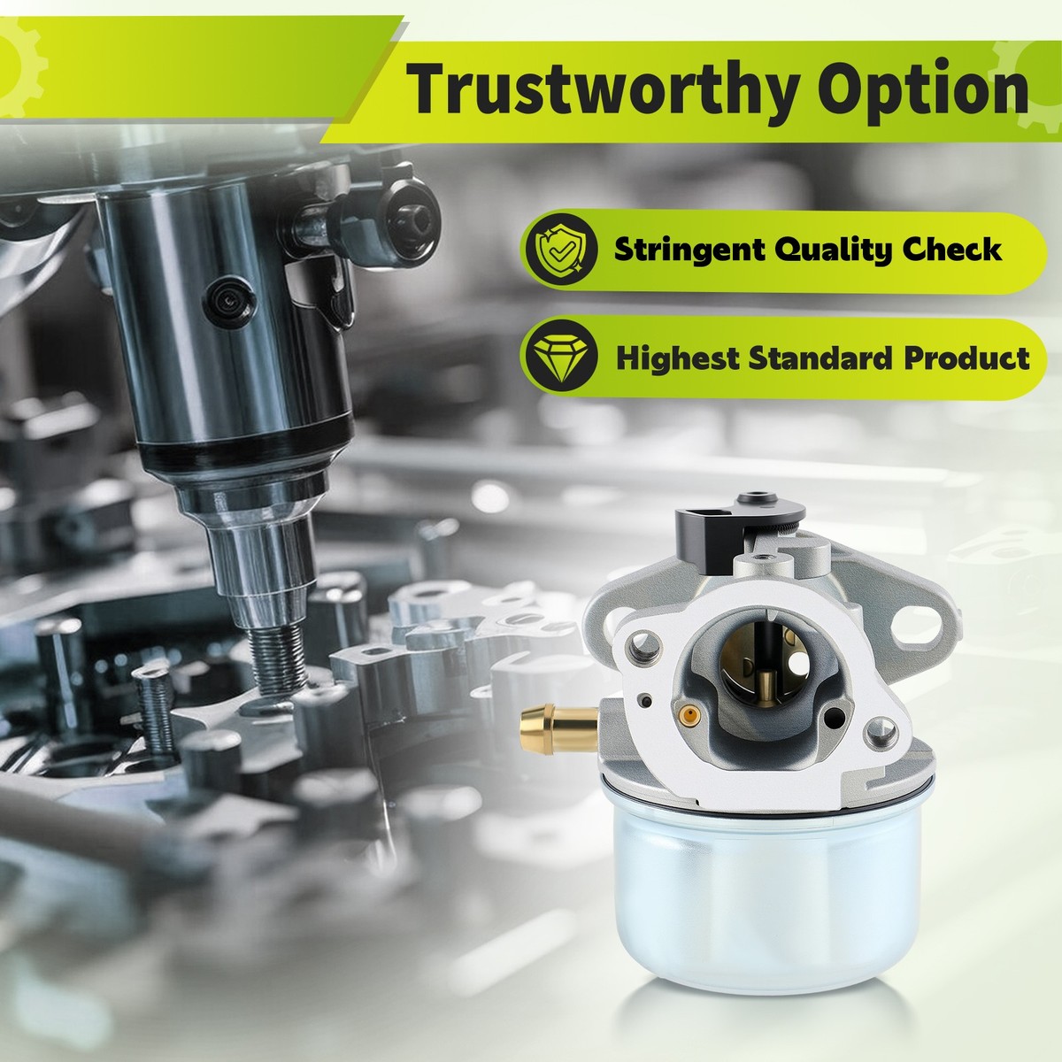 Kit Carburatore Per Tosaerba Quantum - Ricambio 799868/498170 Con Filtro E O-Ring - Foto 2