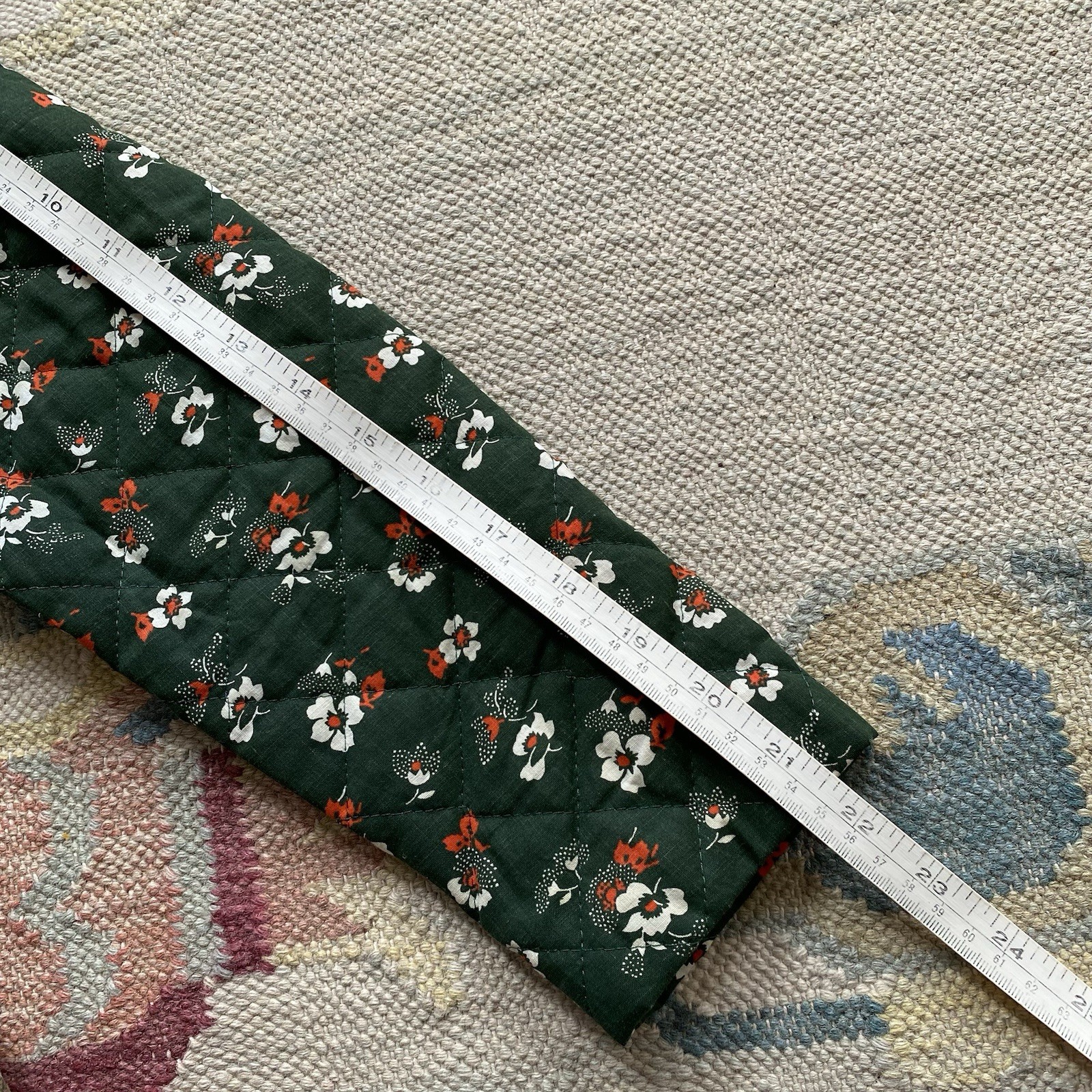 Vintage Patchwork Quilt Jacket Medium Boho Floral… - image 6