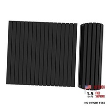 GWP08 Garage Wall Protector Foam Wall Column Corner Guard for 2-Pack Black 