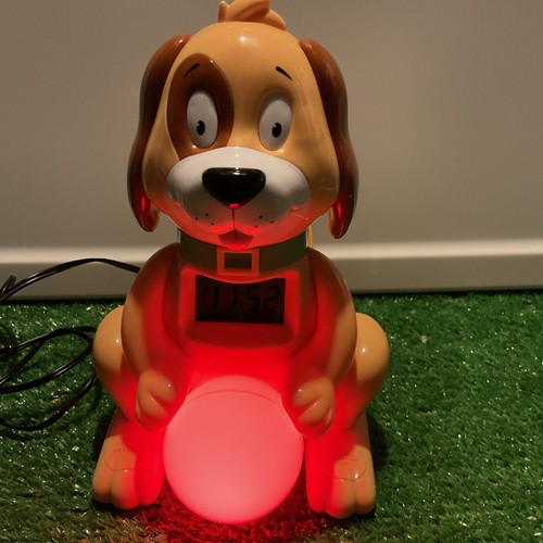 Reloj despertador Big Red Gallo Perro Luz Niños Entrenamiento para Dormir BRRC105 8" - Imagen 7 de 18