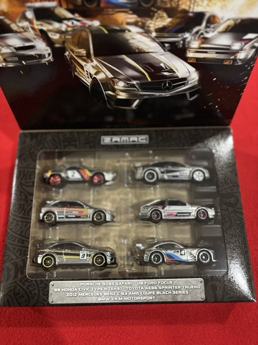 2025 Hot Wheels Silver Series Zamac 6-Car Boxed Set Civic Porsche BMW NEW! - Picture 2 of 3