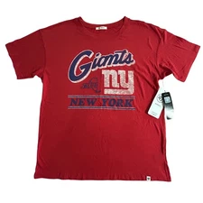 New York Giants NFL 47 Brand Women's Racer Red Graphic T-ShirtMedium