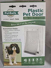 New PetSafe Premium Plastic Pet Door White, Small PPA00-10958 Paintable