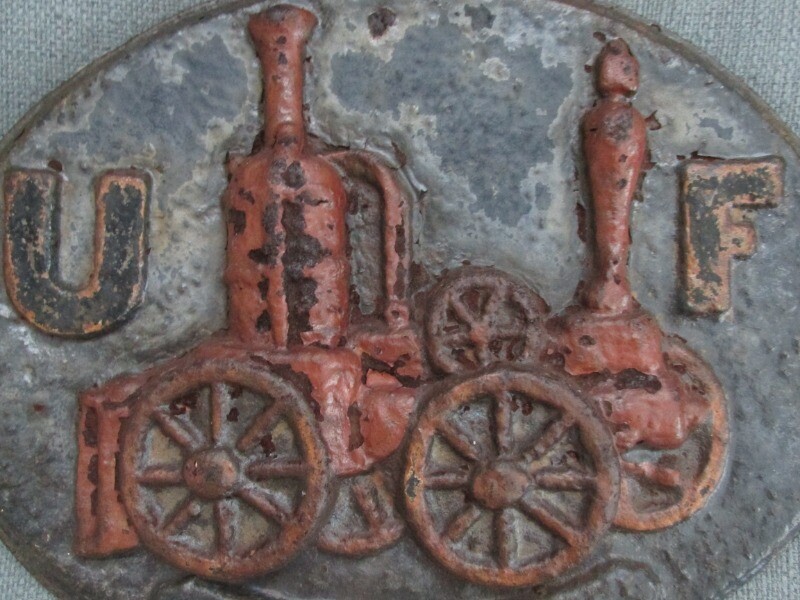 USA Antique Cast Iron 鋳物Hand Rivetヴィンテージ Antique VULCAN Screw Jack 1-1/2x14 Cast Iron & Steel 12 Ton