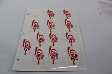 1989 Sheet Advertising Labels Stickers Diet Coke P#19512 12 Labels Vintage