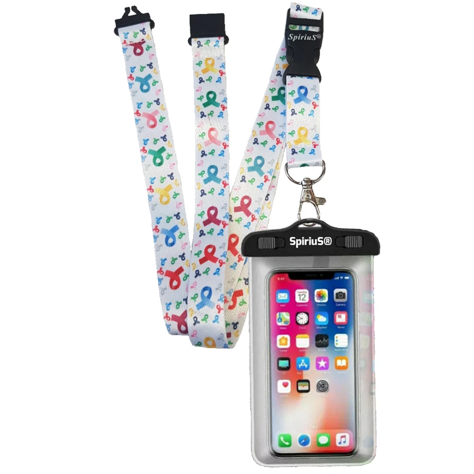 SpiriuS Waterproof Case Cover Bag Pouch For Mobile Phones + Lanyard Neck strap - Image 2 of 4