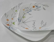 ❤ New CORELLE Square ADLYN *Choose: DINNER or LUNCH PLATE Watercolor Floral