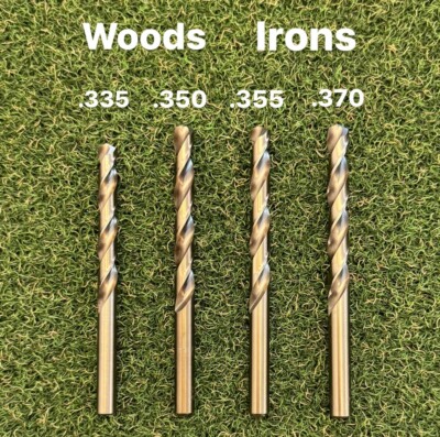 NEW Golf Club Hosel M42 Cobalt Drill Bit For Woods & Irons - .335 .350 .355 .370