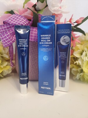 PrettySkin  ~ EYE Cream Roll On Collagen Wrinkle Eraser   30ml 1 oz ~ NEW
