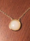 lucky brand gold plated set stone pendant necklace new with tags — photo 2