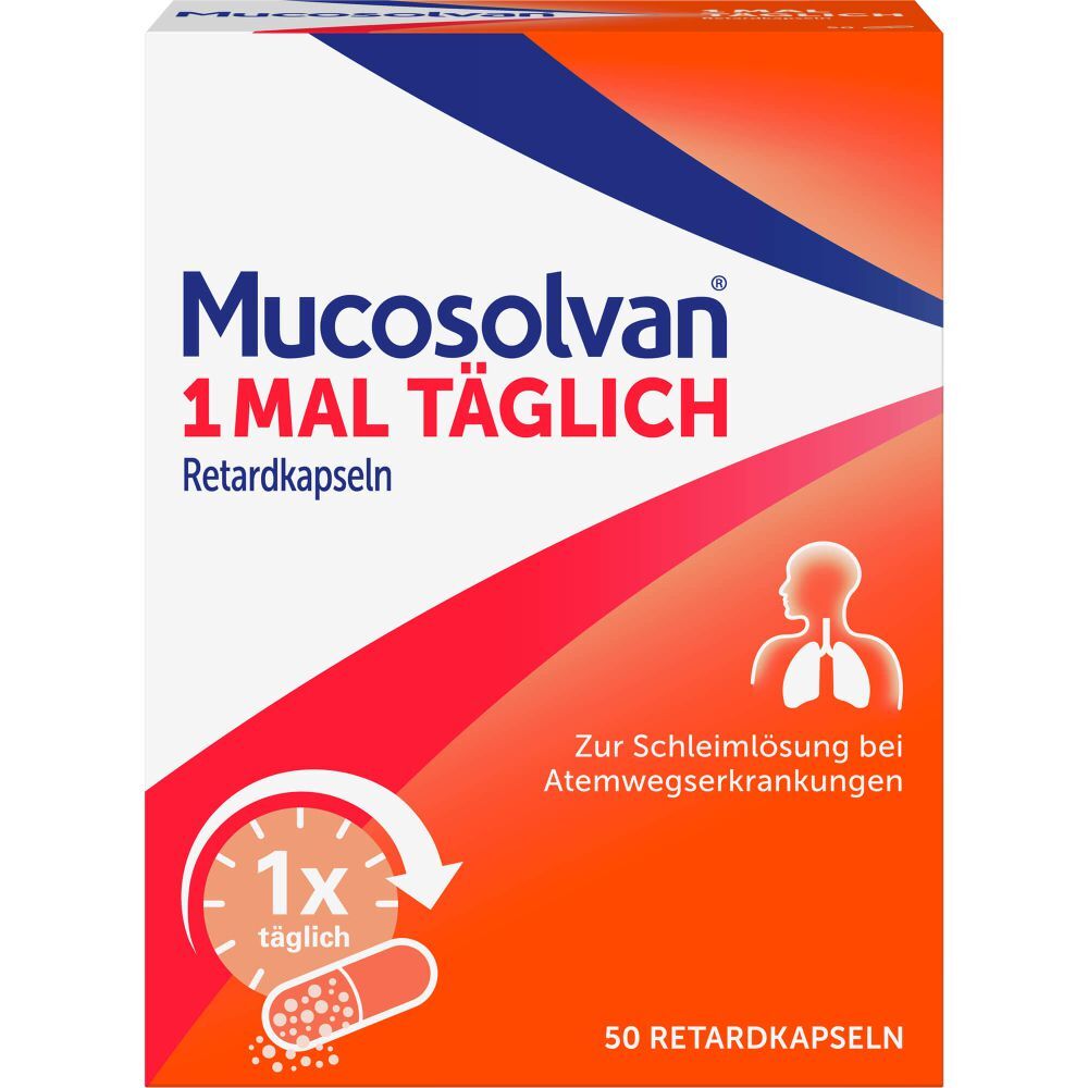 MUCOSOLVAN 1mal täglich Retardkapseln 50 St PZN 15210915