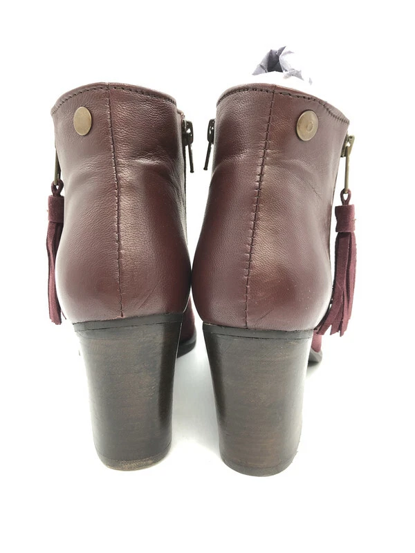 Manoukian Alain Damen Stiefelette Wildleder Ankle Boots, Bordeaux 41 EU - Image 4 of 4