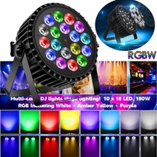 18 LED RGBW Par Can Stage Lighting DMX Beam DJ Club Bar Disco Party Effect Light