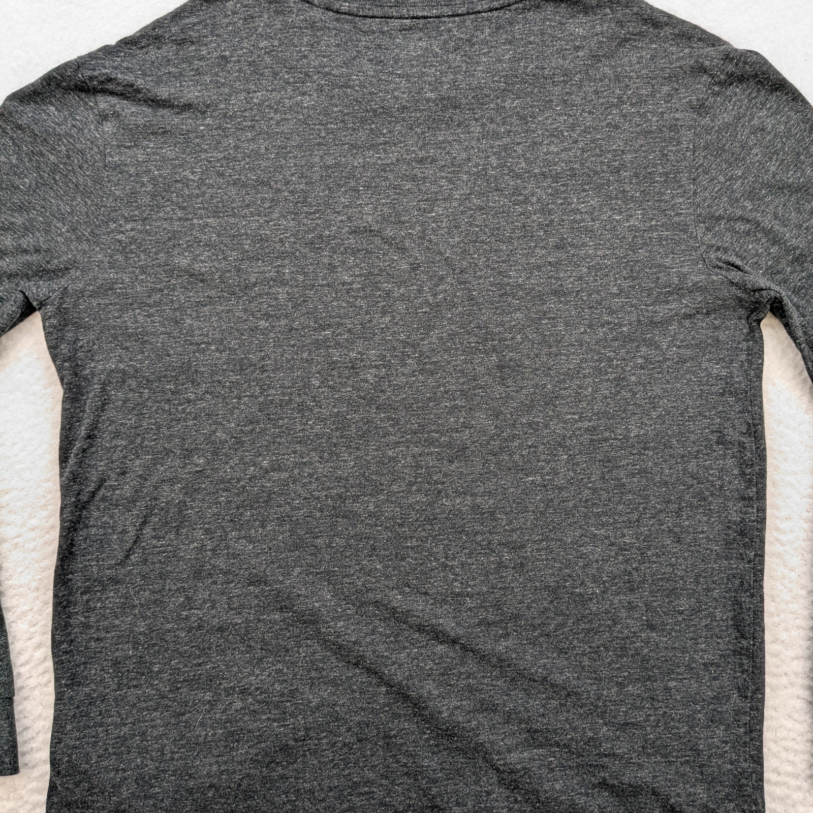 PONY Polo Ralph Lauren camicia uomo grande manica lunga grigia girocollo logo maglietta classica