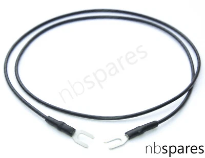 0.6m Ground / Earth Wire Fork Terminals HI-FI Turntable AUDIOPHILE 60cm STOP HUM