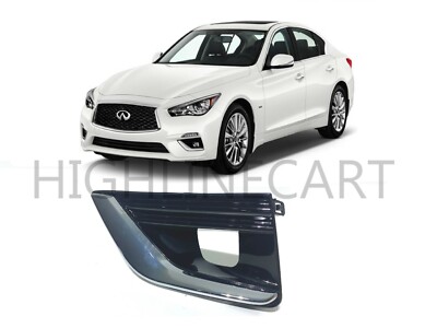 For 2018-2024 Infiniti Q50 Front Left Fog Light Cover Chrome IN1038110 LH Side
