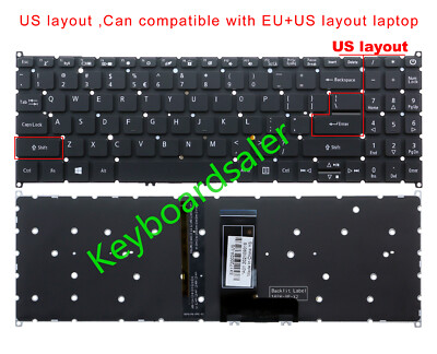 US backlit Keyboard for Acer Swift 3 SF316-51 SF316-51G Swift X SFX16-51G N20C13