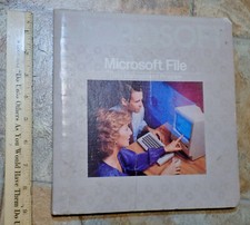 Microsoft File Management Program Manual for Apple Macintosh 1984 Rare Vintage