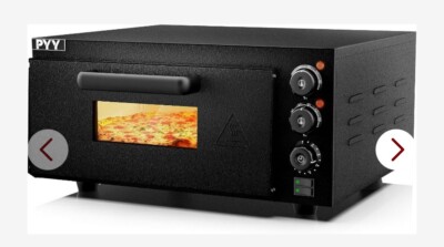 PYY Electric Pizza Oven Countertop Indoor Pizza Ovens Pizza Cooker 1800W Comm...