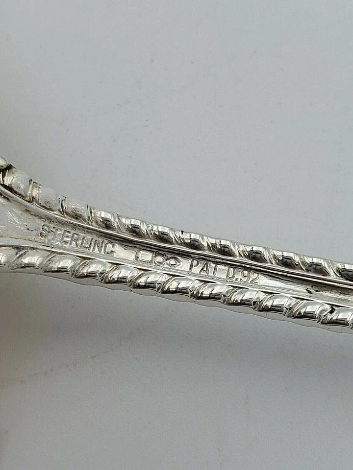 Cuchara de bayas esterlinas Mazarin de Dominick & Haff con diseño de fruta en tazón #11107 Foto 4 de 4