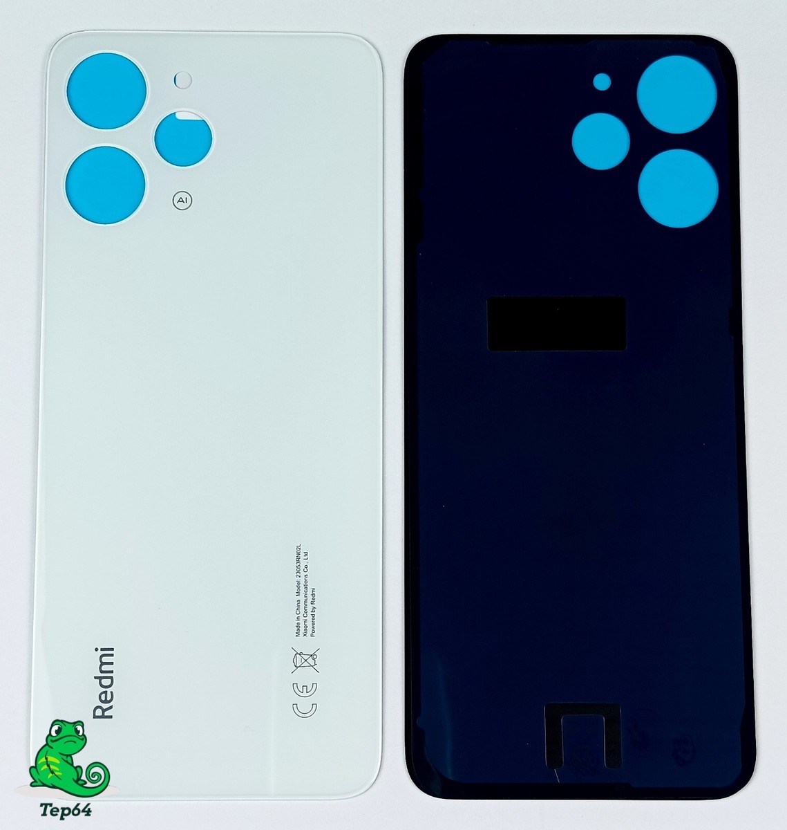 Cache Batterie (vitre Arrière) Pour Xiaomi Redmi 12 5G - Couleur Noir, Neuf Sous Emballage
