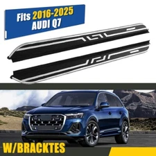 Side Step Fits for AUDI Q7 2016-2024 2025 Running Board NerfBar(with Brackets)