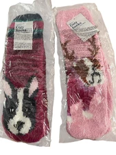 LOT - Old Navy Cozy Socks Dog NEW f5