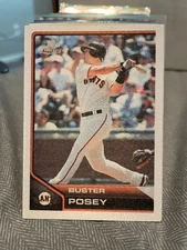 2011 Topps Lineage Cloth Stickers #TCS3 Buster Posey GIANTS! KF2