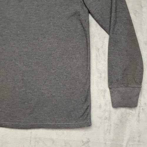 Polo Ralph Lauren Herren grau Langarm Schlafshirt Waffelmuster Rundhalsausschnitt Größe Large - Bild 10 von 17