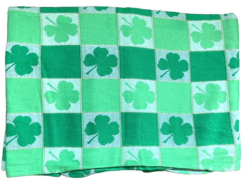 CELEBRATE ST.PATRICK'S DAY TOGETHER 60 X 84 GREEN CLOVER TABLECLOTH Woven