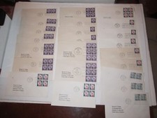 1954-1959 U.S. FIRST DAY ISSUE  STAMP BLOCKS & MORE -  (30 COVERS) FDI