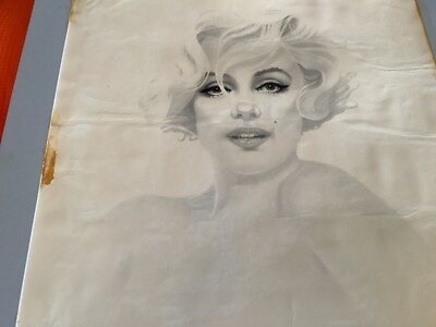 Marilyn Monroe 20x24 Lithograph By Artist Gary Saderup Signed 1980