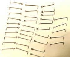  HO Stanchions for Hand Rails, 5/8 inch, Galvanized Steel, 35 Piece LOT. US only