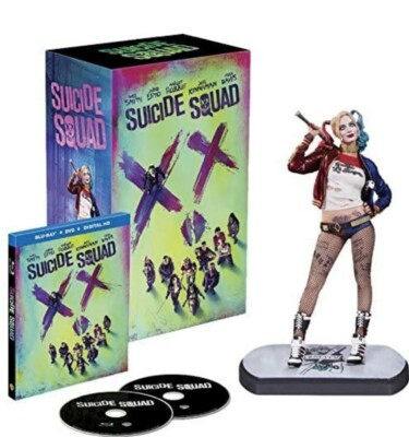 Exclusive Harley Quinn Movie Masterpiece 1/6 Figure + Extended Cut Blu-Ray DVD