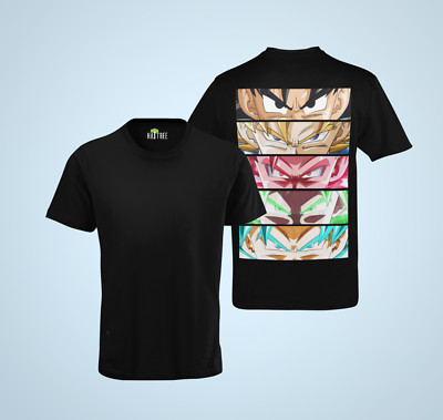 Dragon Ball Son Goku Augen Evolution Saiyajin Anime Herren Bio T-Shirt S-XXXL